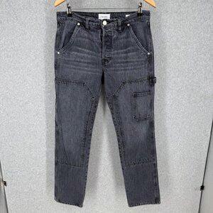 Frame Womens Le Slouch Utility Carpenter Double Front Jeans Size 26 Blackwater